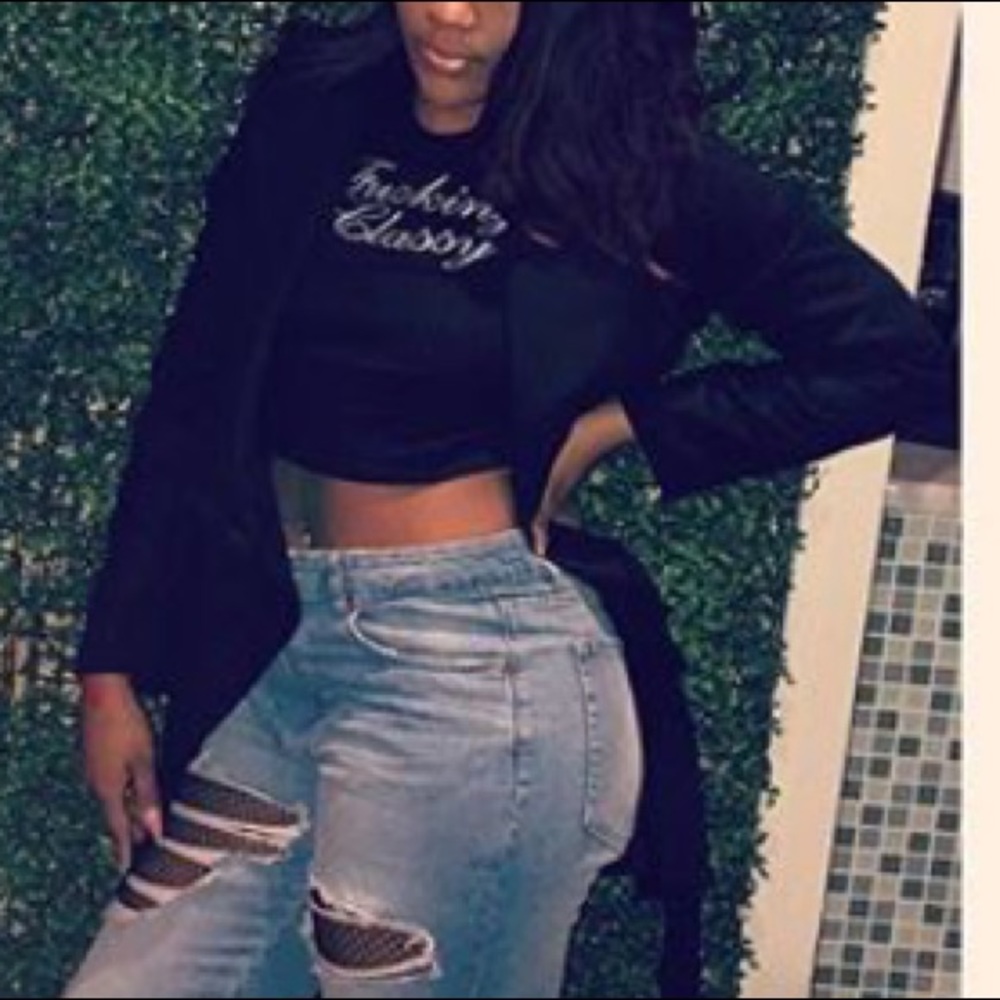 Fucking Classy Cropped Top